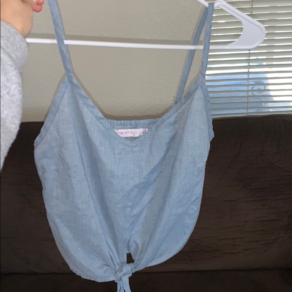 Blue tank top
